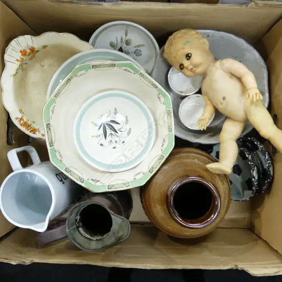 BOX LOT ASST. CERAMICS ETC