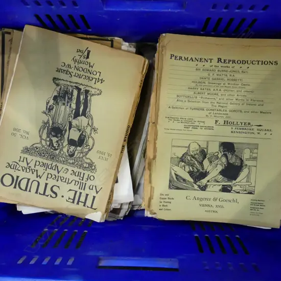 BOX LOT MAGAZINES; 'THE STUDIO; AN ILLUSTRATED MAGAZINE OF FINE & APPLIED ART' C.1910