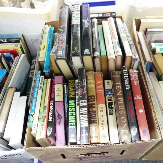BOX LOT ED McBAIN MURDER MYSTERY NOVELS ETC