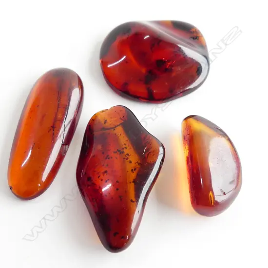 4 LG PCES  AMBER CABOCHON