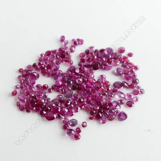 BAG 10CT FACTED RUBIES 