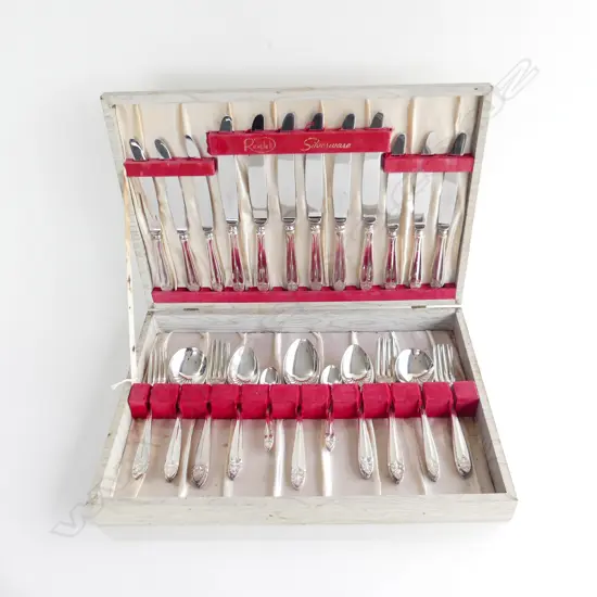 RODD SILVER PLATE CUTLERY SET 44 PCES / 6 PLACE SETTING BOXED