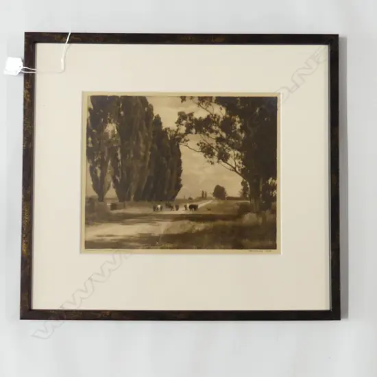 GEORGE CHANCE 'SUMMER DAY - SOUTH CANTERBURY' GELATIN SILVER PRINT 220x270mm