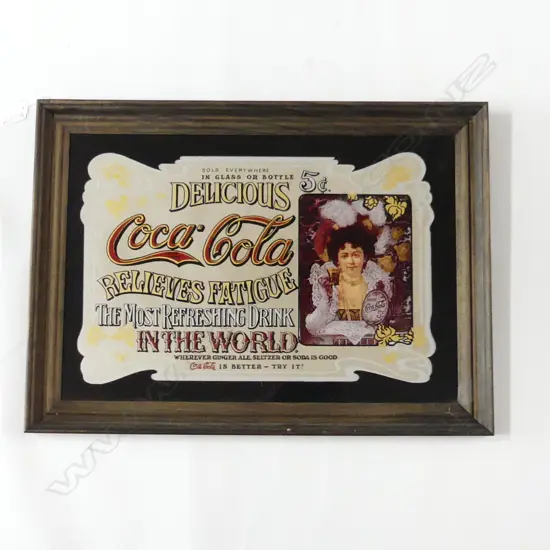 NOVELTY MIRROR 'DELICIOUS COCA-COLA' 380x520mm
