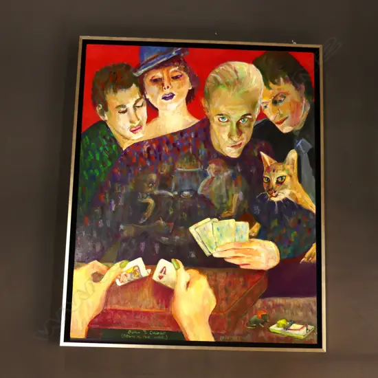 IAN KINGSTONE, 'BORN TO CHOOSE' OIL ON CANVAS, SIGNED KINGSTONE 08. 610 X 765MM