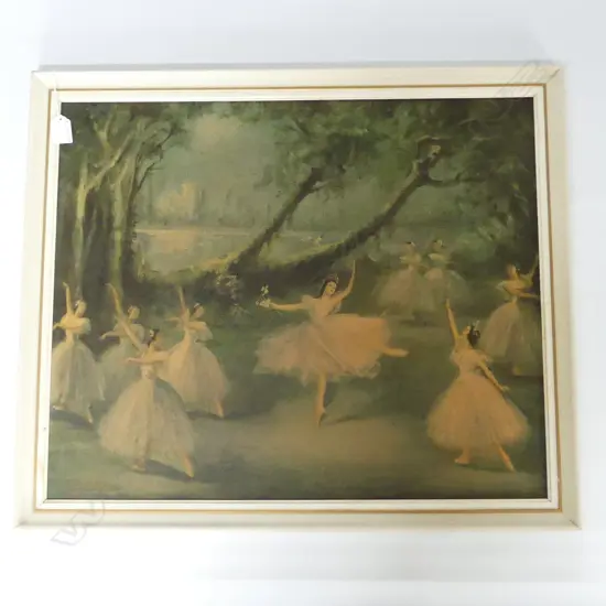 RETRO BALLET PRINT - CARLOTTA EDWARDS GISELLE 490x600mm