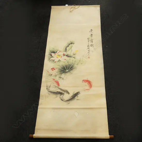 ORIENTAL FLORAL SCROLL