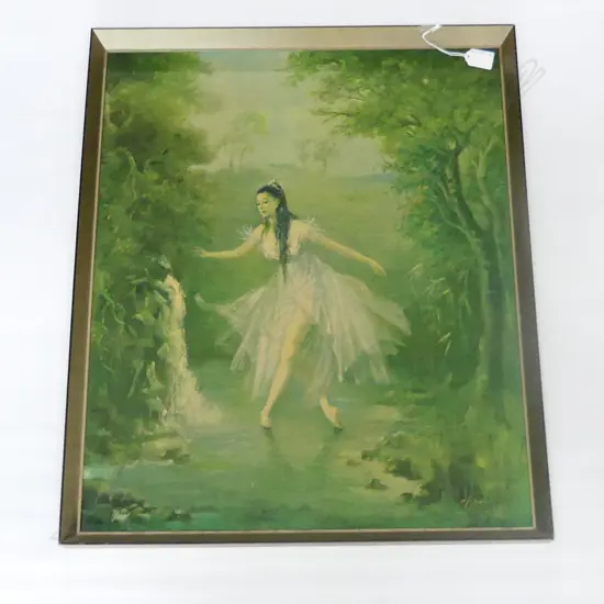 RETRO BALLET PRINT - CARLOTTA EDWARDS 600x500MM