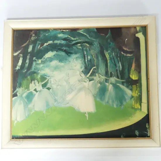 RETRO BALLET PRINT - DORIS ZINKERSEN 'LES SYLPHIDES' 450x550mm