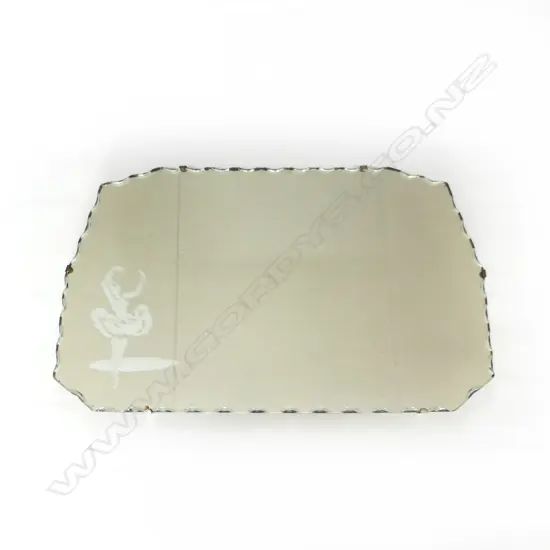 RETRO MIRROR WITH ETCHED BALLERINA 510 X 310MM