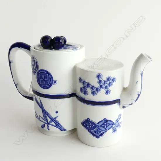 VICTORIAN ROYAL WORCESTER JAPONAIS TEAPOT 1877 H.125mm