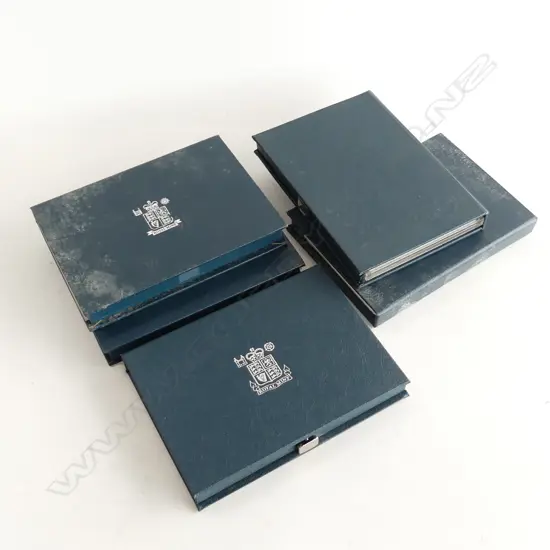 5 BOXED SETS UK PROOF COIN COLLECTIONS; 1994, 1995, 1996, 1985 & 1987
