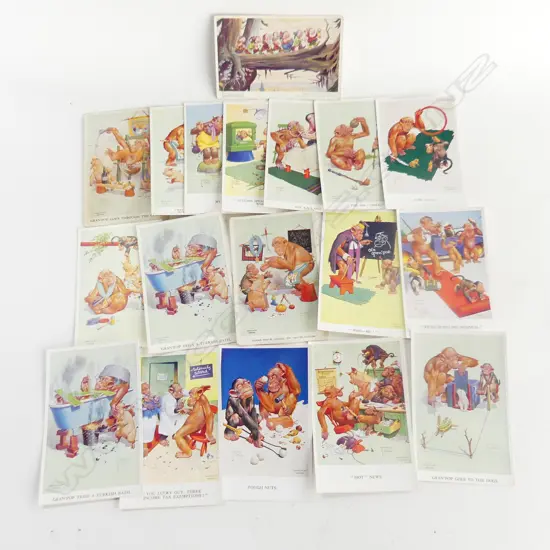 17 VINTAGE POSTCARDS MOST GRAND POP SERIES