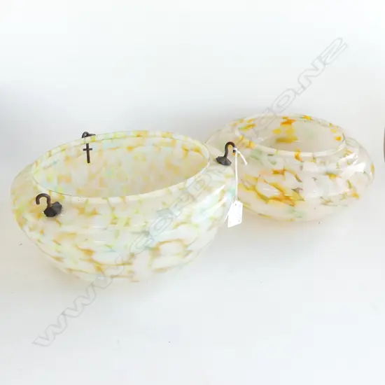 2 DECO PENDANT LIGHTS 290mm dia