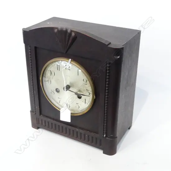 DECO WOODEN MANTLE CLOCK 'KIENZLE' H.280mm