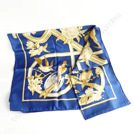 VINTAGE HERMES 'CARAIBES' SILK SCARF IN BOX 870x870mm