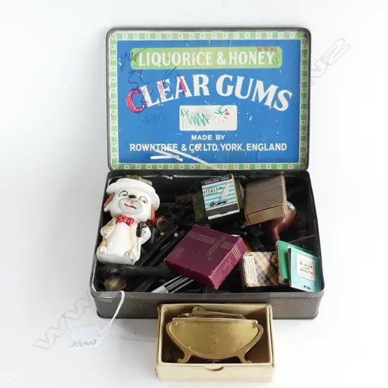 LOT ASST TOBACCO PIPE PARTS/LIGHTERS ETC