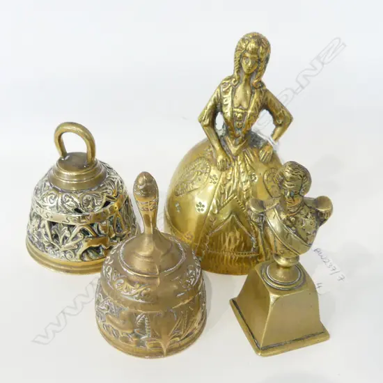 4 BRASS NOVELTY BELLS H.135mm
