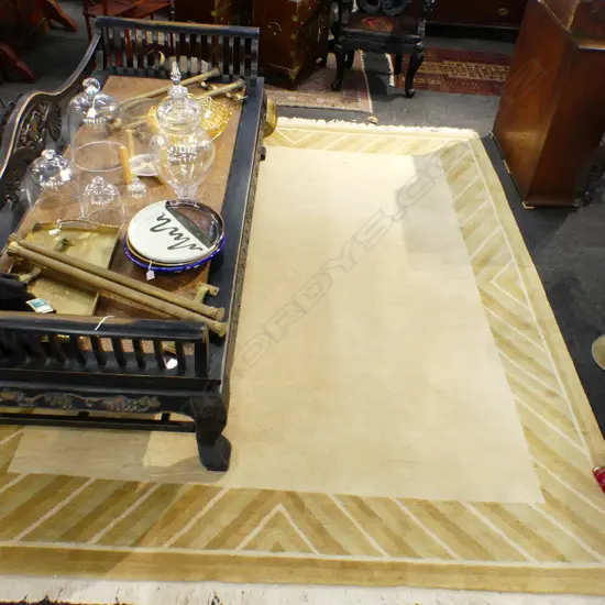 LG MACHINED NEUTRAL TONED WOOL RUG 3000x2380mm