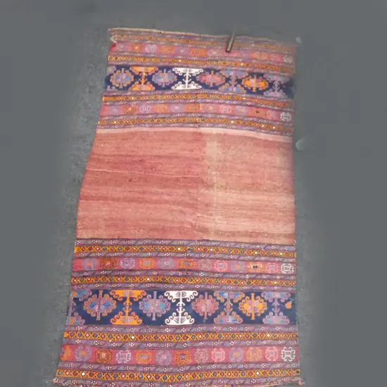 ANTIQUE IRANIAN FLAT WOVEN RUG 1900x1040mm