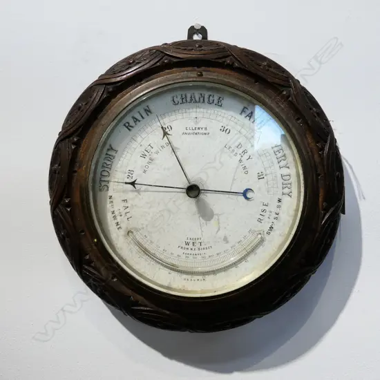 EARLY 20thC BAROMETER 315mm dia