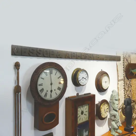 OLD CAST STEEL CRANE NAMEPLATE "JESSOP + APPLEBY" Ex.Wgtn Harbour Board Crane L.1500mm. H.75mm. D.10mm