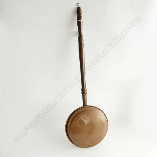 VINTAGE COPPER BED WARMER L. 860MM