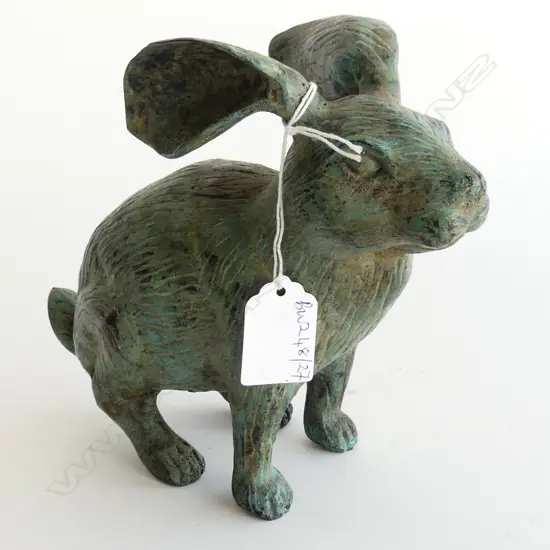 BRONZE RABBIT - VERDIGRIS H.170mm