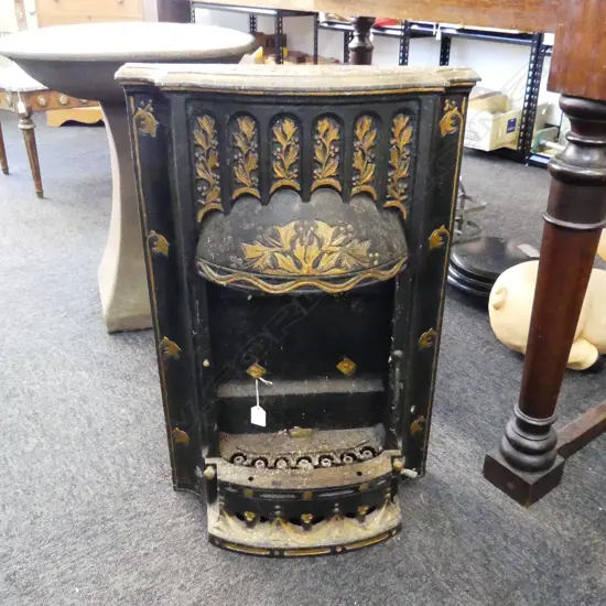 VICTORIAN CAST IRON FIREPLACE 450x130x670mm