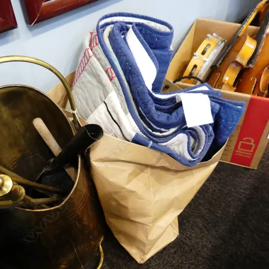 COTTON NAUTICAL BEDSPREAD 1750 X 2350mm