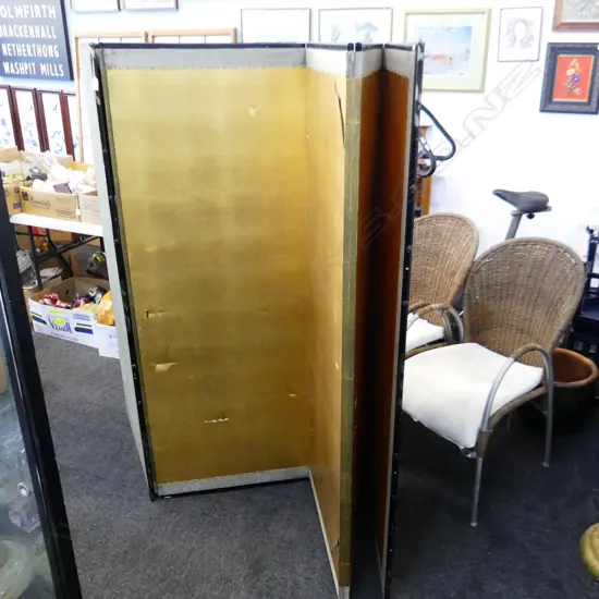 6 PANEL ORIENTAL GILT SCREEN 1700x630mm HOLES