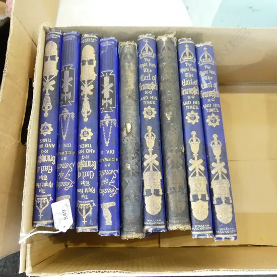 BOX 9 VOLUMES RT HON. EAR OF BEACONSFIELD & HIS TIMES'