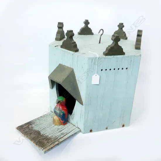 PAINTED WOODEN OUTDOOR BIRDHOUSE 360 X 380MM