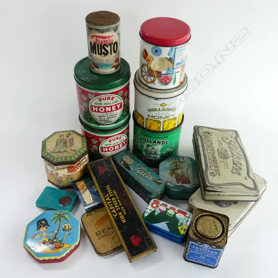 LOT ASST COLLECTIBLE TINS