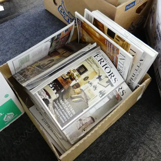 BOX 24 'WORLD OF INTERIORS' MAGAZINES - GOOD CONDITION 