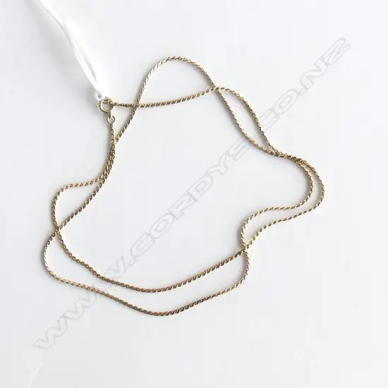 9CT Y/GOLD CHAIN 50 CM 3.3GMS (AS NEW)