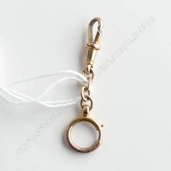 2 VINTAGE 9ct GOLD CHAIN CLIPS 2gms