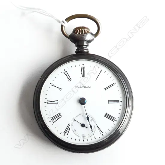 C1900 QUALITY WALTHAM POCKET WATCH probably silver apparently working