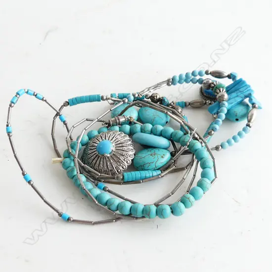 BAG ASST TURQUOISE JEWELLERY 