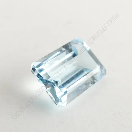 SQUARE CUT TOPAZ STONE WITH AIG CERTIFICATE