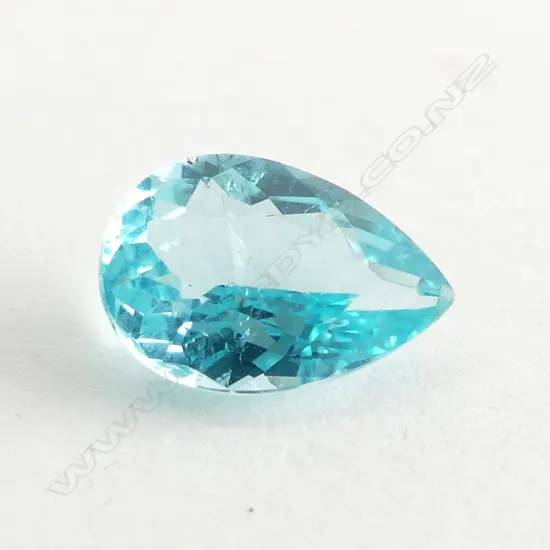 BLUE TEARDROP BLUE APETITE STONE WITH AIG CERTIFICATE 