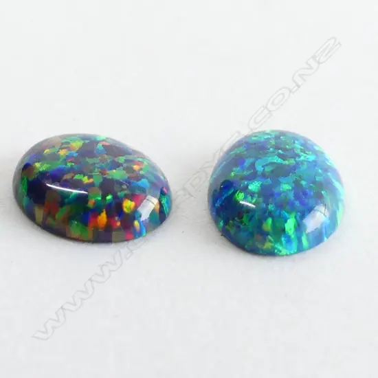 2   FAUX OPAL STONES