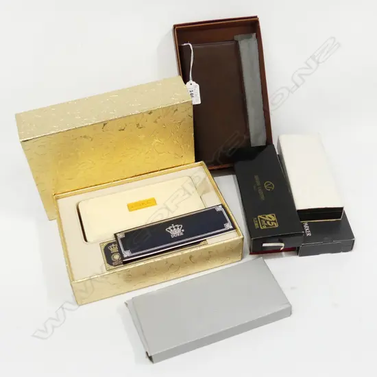6 ASST. PENS (boxed) + COACH LEATHER WALLET