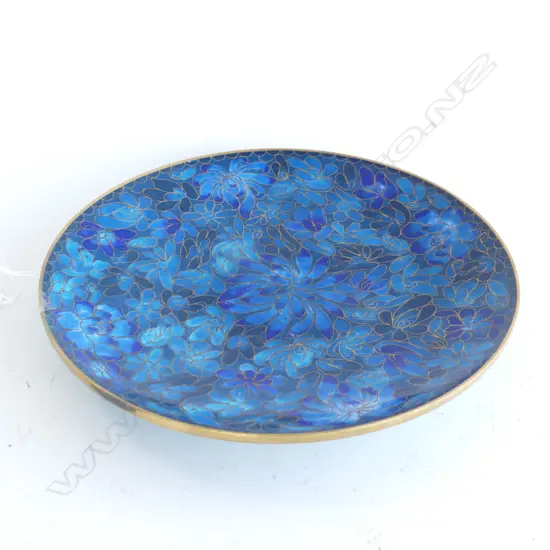 BLUE CLOISONNÉ PLATE DIA 205MM