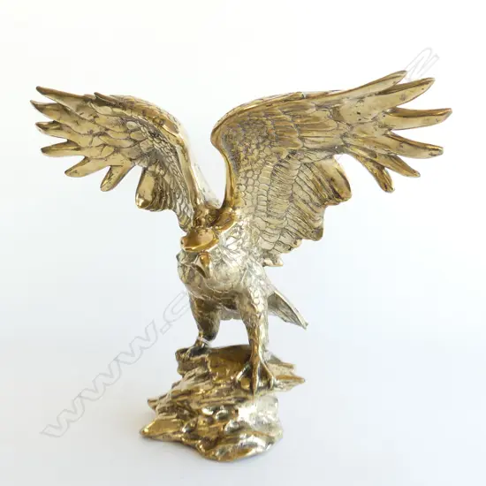POLISHED BRONZE EAGLE H.330 W.420mm