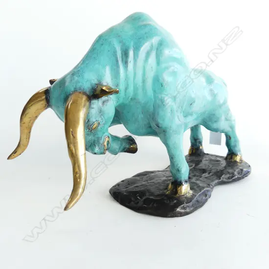 BRONZE BULL - VERDIGRIS FINISH L.400mm