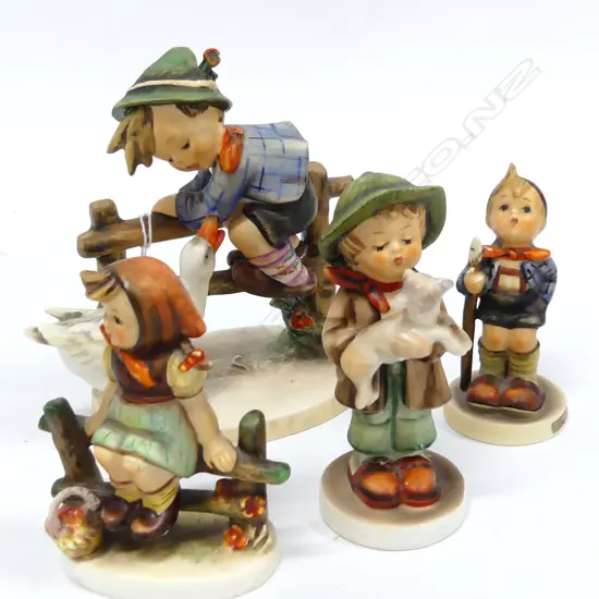 4 GOEBEL HUMMEL FIGURINES 