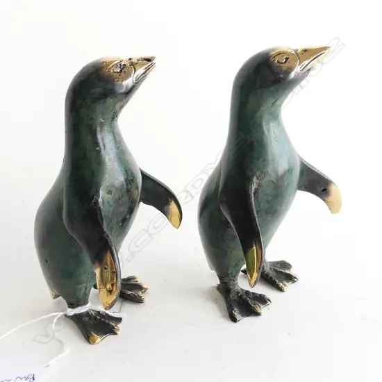 PR BRONZE PENGUINS H.120mm