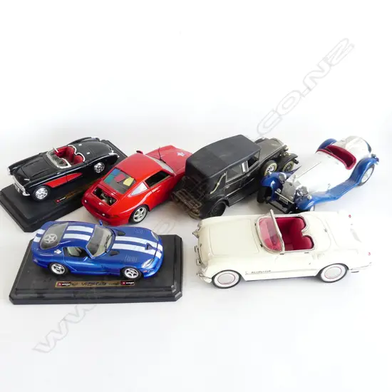 COLLECTION 6 MODEL CARS  LONGEST 240MM
