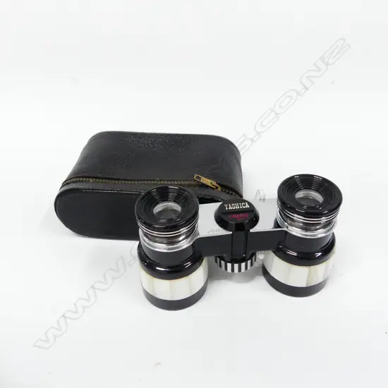 PR YASHICA OPERA GLASSES, w. MoP INLAY, CASED